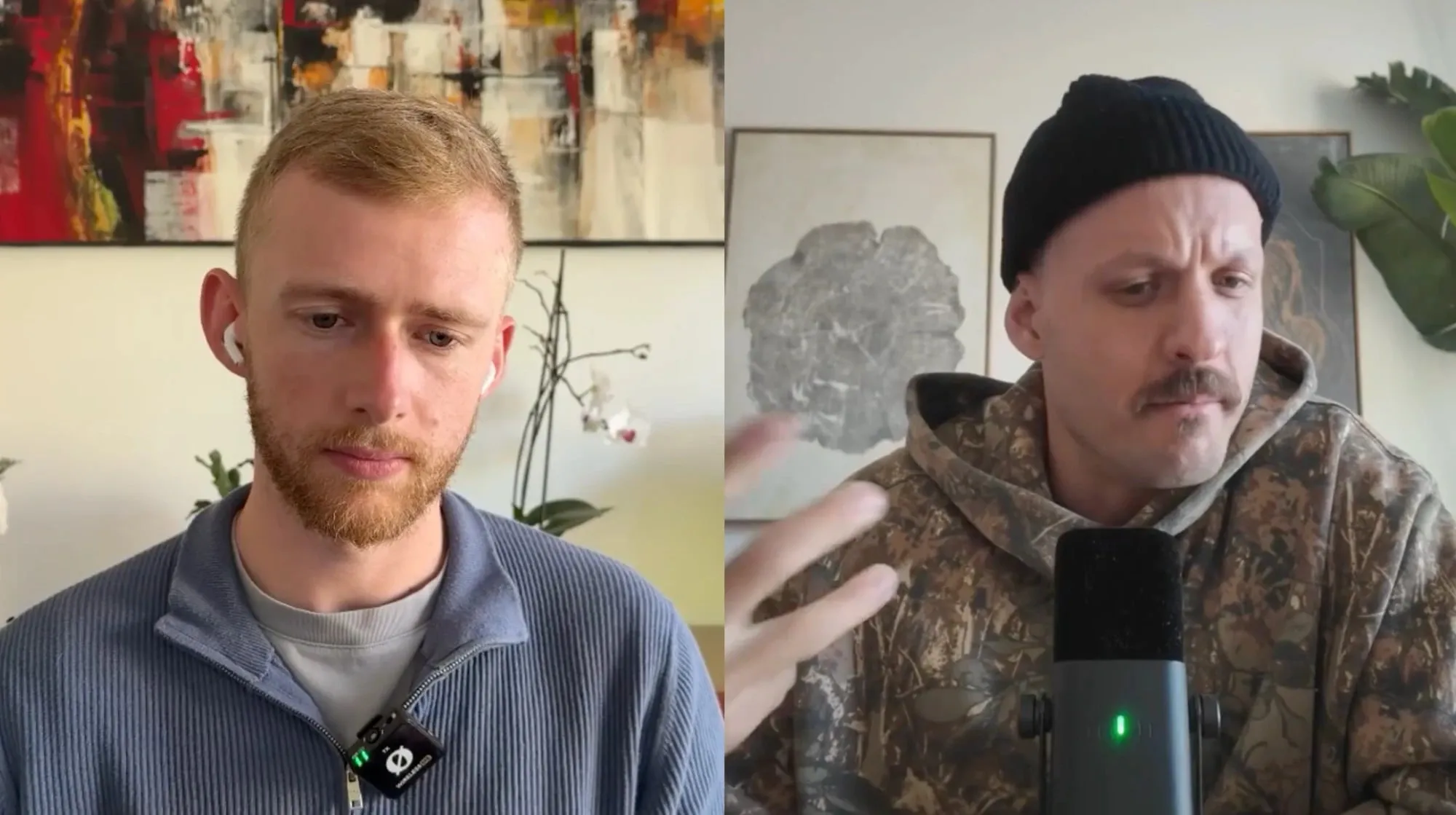 Nik Zechner interviewing a founder on his podcast