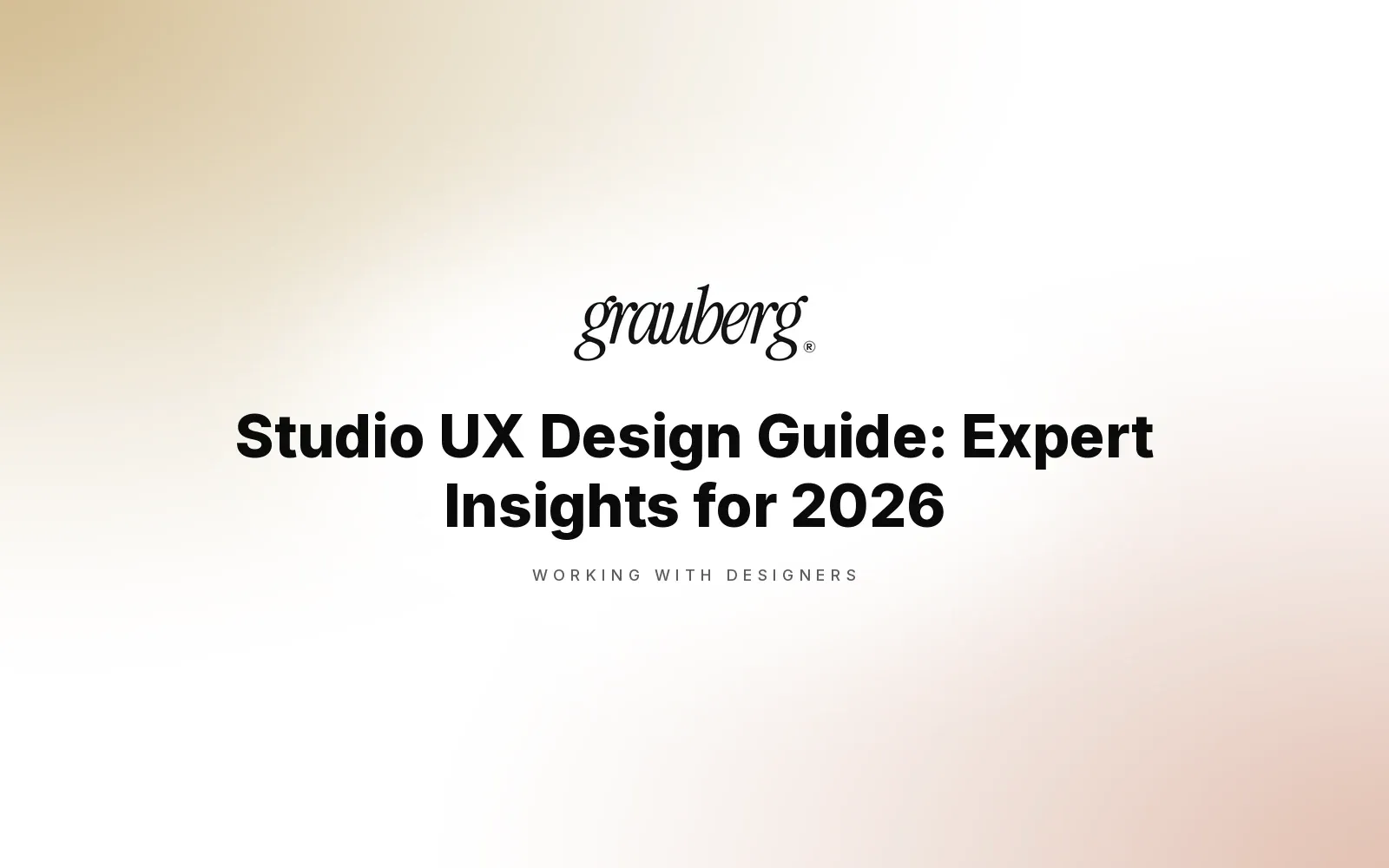 Studio UX Design Guide: Expert Insights for 2026