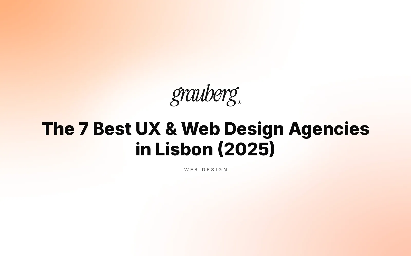 The 7 Best UX & Web Design Agencies in Lisbon (2025)