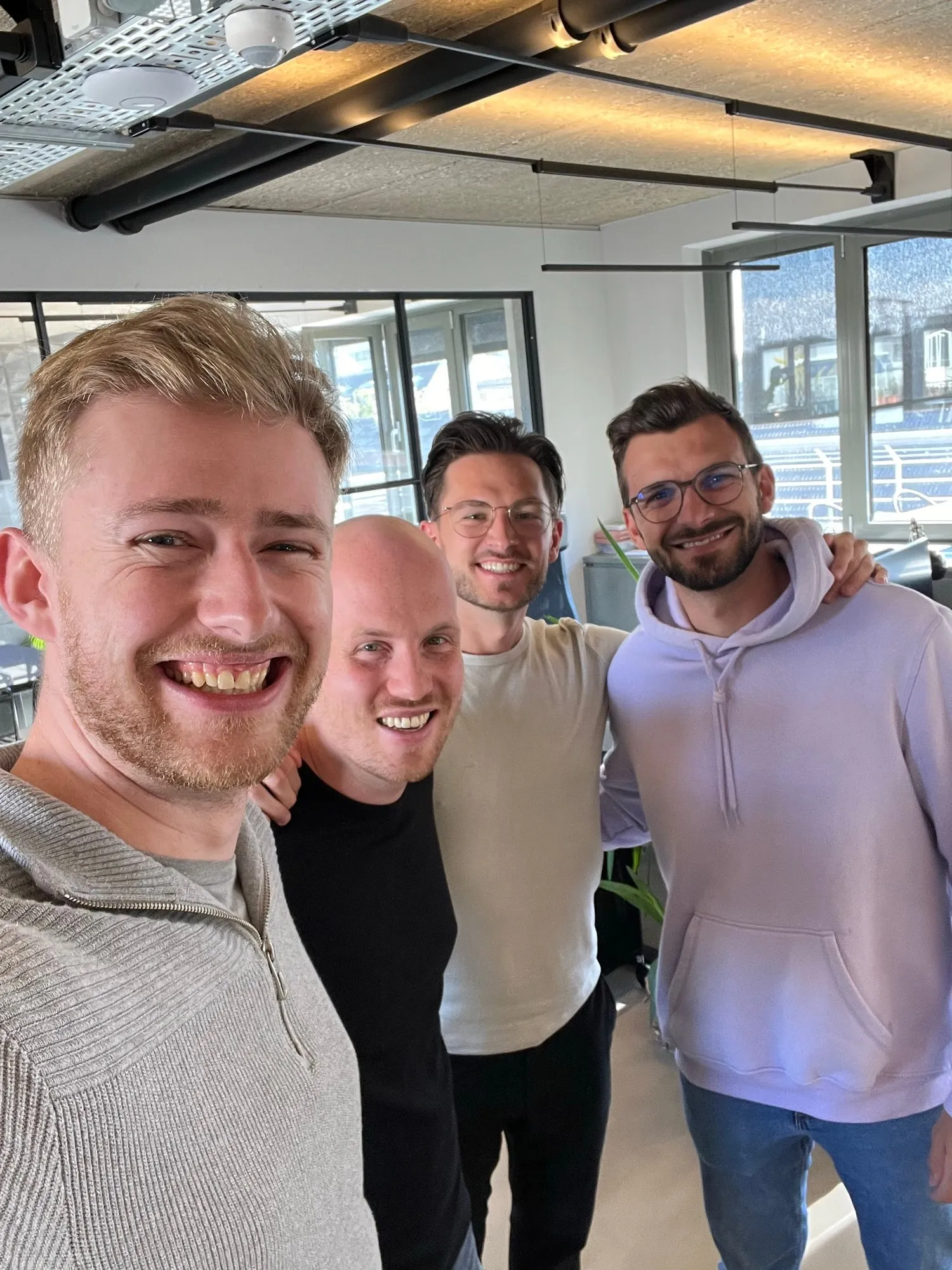 Nik Zechner with the Timebite team in their Vienna office
